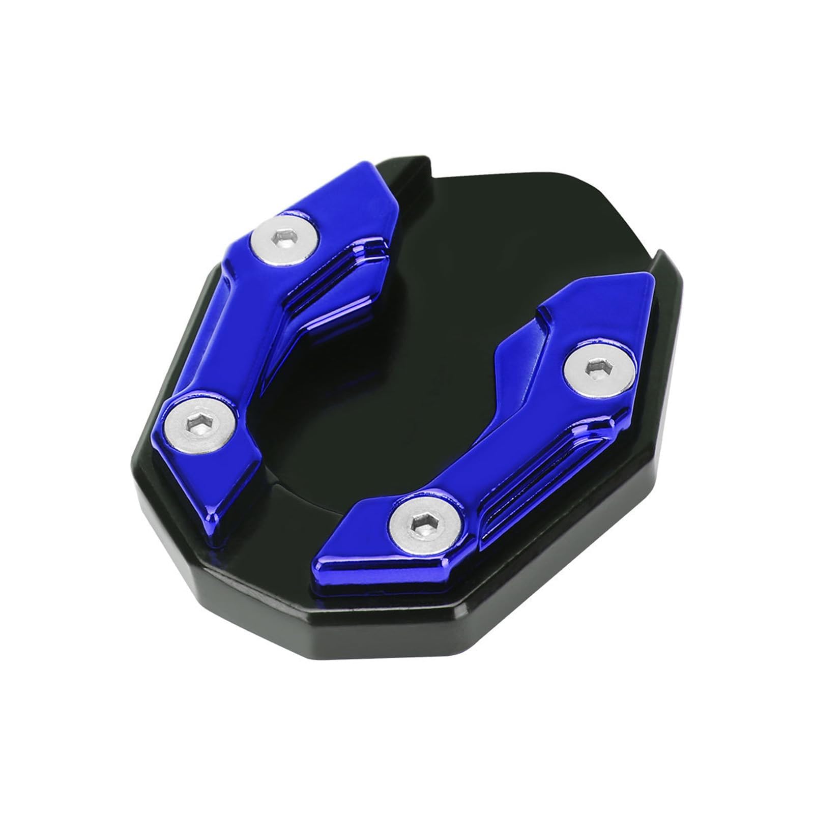 GLSDC Motorcycle Side Stand Plate Pad for Suzuki V Strom 1050/XT VSTROM1050, Aluminum Alloy Motorcycle Kickstand Pad Prevents Tiles Wear Marks,Blue