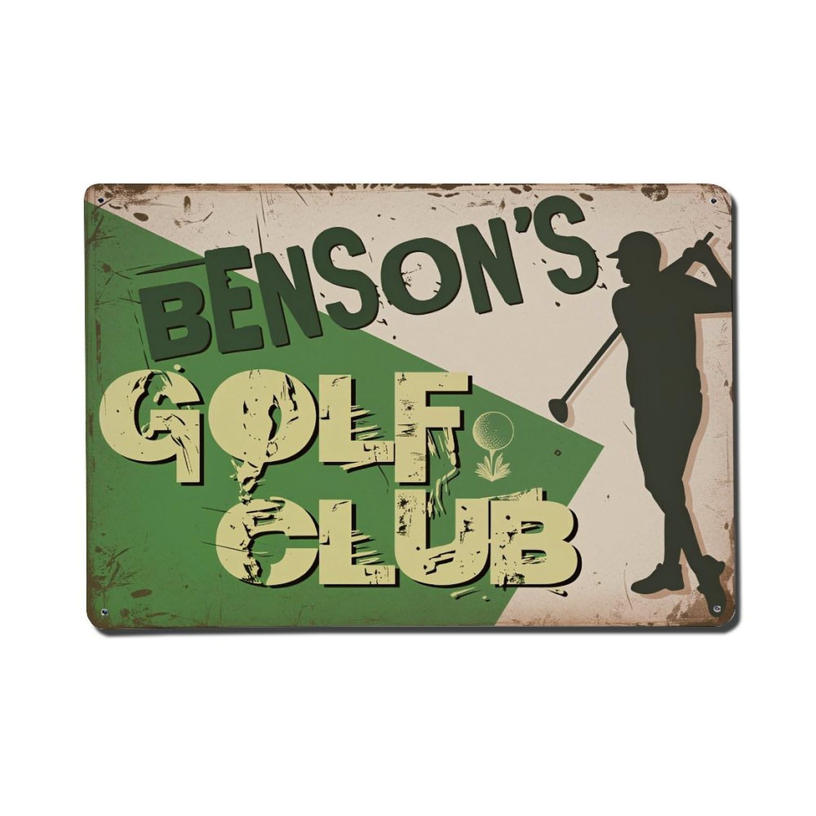 Benson's Golf Club Sign Metal Tin Sign Plaque