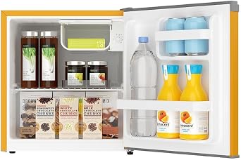 Frigidaire EFR115-ORANGE 1.6 Cu Ft Compact Fridge for Office, Dorm Room, Mancave or RV, Orange