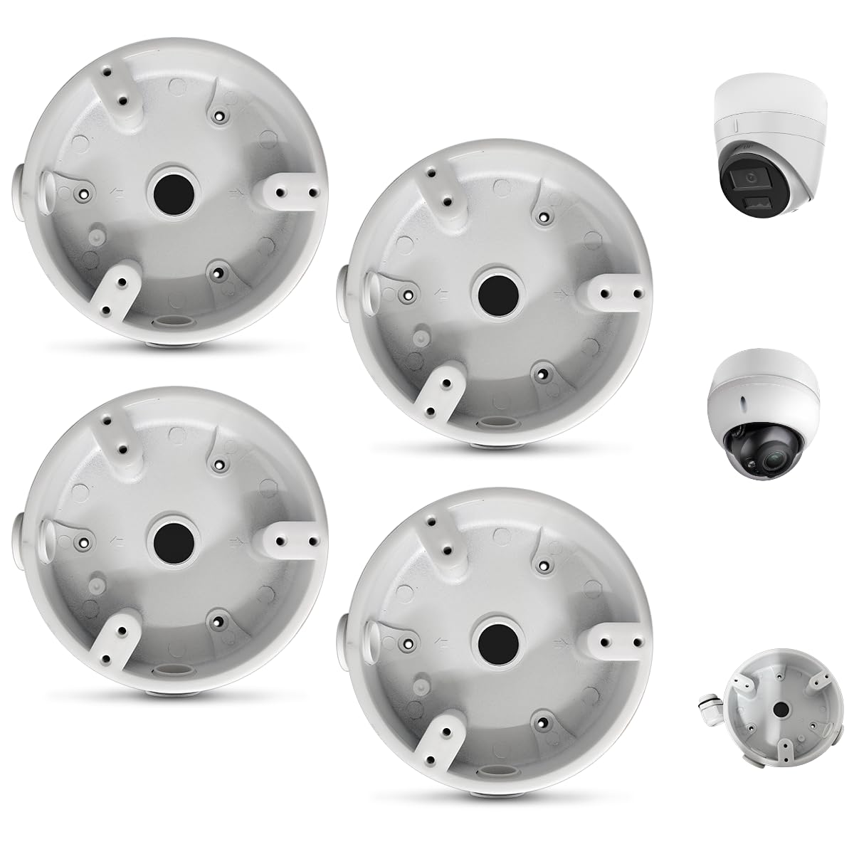 WE-PFA137 Waterproof Junction Box Mount Bracket for Turret & Dome IP Security Cameras, Cable Concealment Box