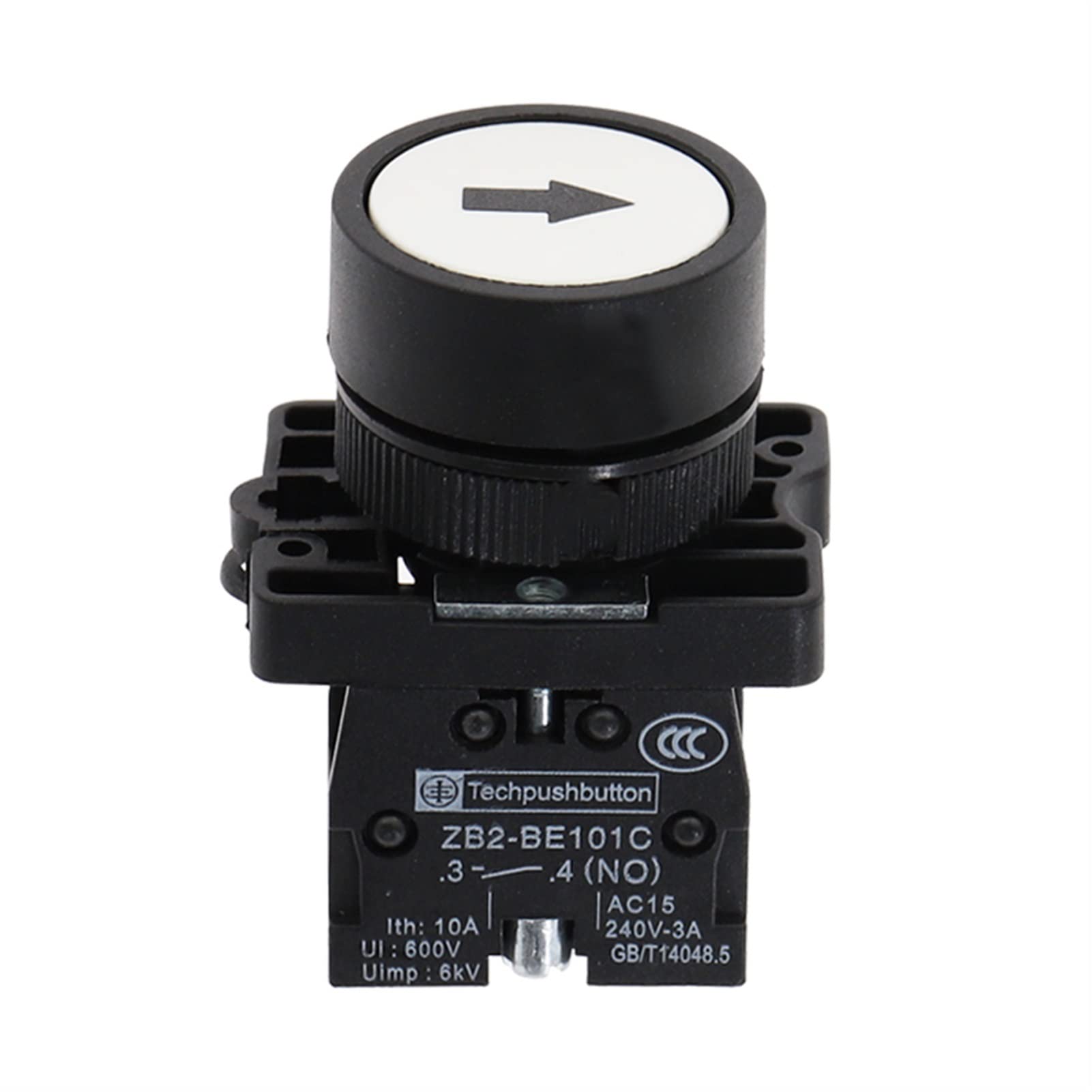 Bouton d'arrêt de 22 mm XB2 pour panneaux d'atelier et commande de machines à flèche