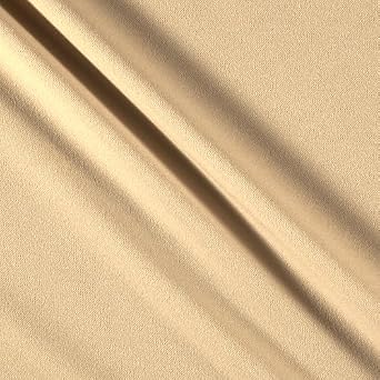 Scuba Stretch Knit Solid Champagne Fabric by The Yard