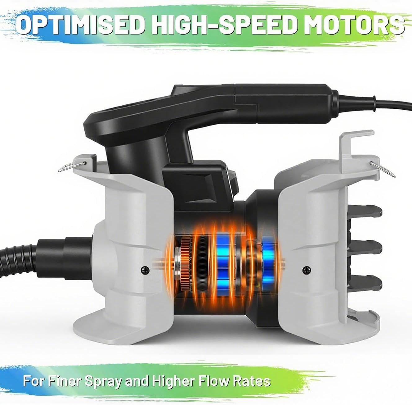 PHALANX 700W HVLP Paint Sprayer,150DIN-s High Power Electric Spray Paint,4 Nozzle Sizes & 3 Spray Patterns,Suitable for Indoor Walls, Furniture, Floors, Outdoor Wall Lights