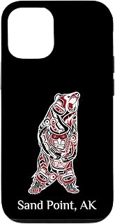 iPhone 12/12 Pro Sand Point Alaska Native American Indian Brown Grizzly Bear Case