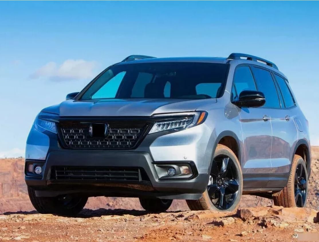 Roof Rack Cross Bars for Honda Passport 2019-2024 | 2Pcs Black Aluminum Rooftop Cargo Crossbar Carrier Side Rail Bar Rack Rail, No Drilling Required (Crossbar&Roof Rail)