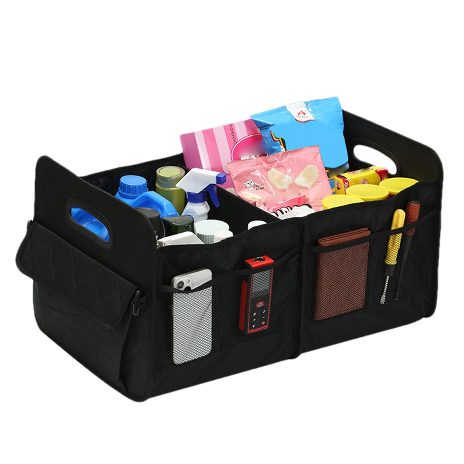 Rangement pour coffre de voiture organisateur de stockage grande capacité pliable