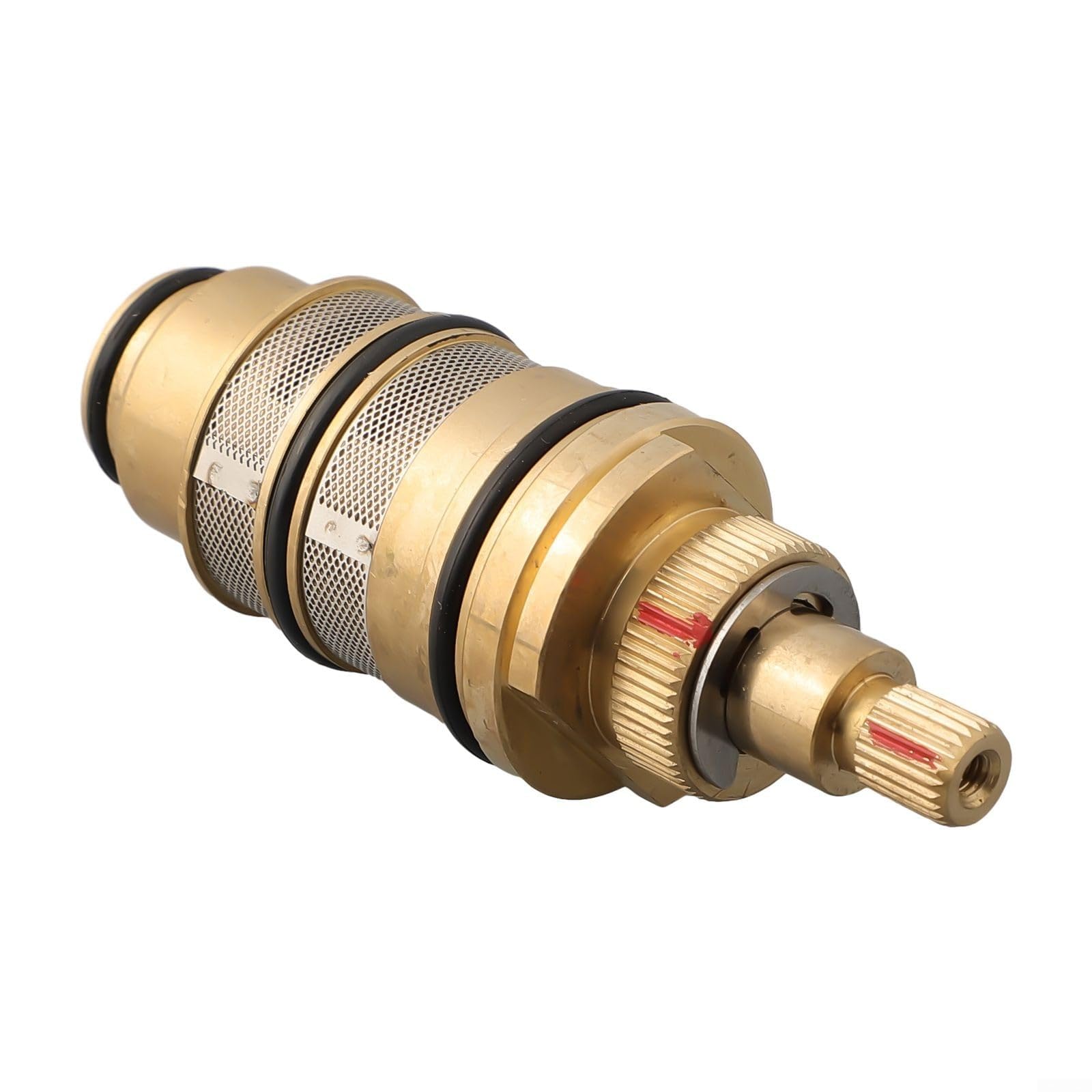 Whychstore Cartouche thermostatique universelle en cuivre avec contrôle de la température - Valve de douche en laiton pour divers appareils de barre de douche, NOUE68BW17ZZWWKU70706WF23360