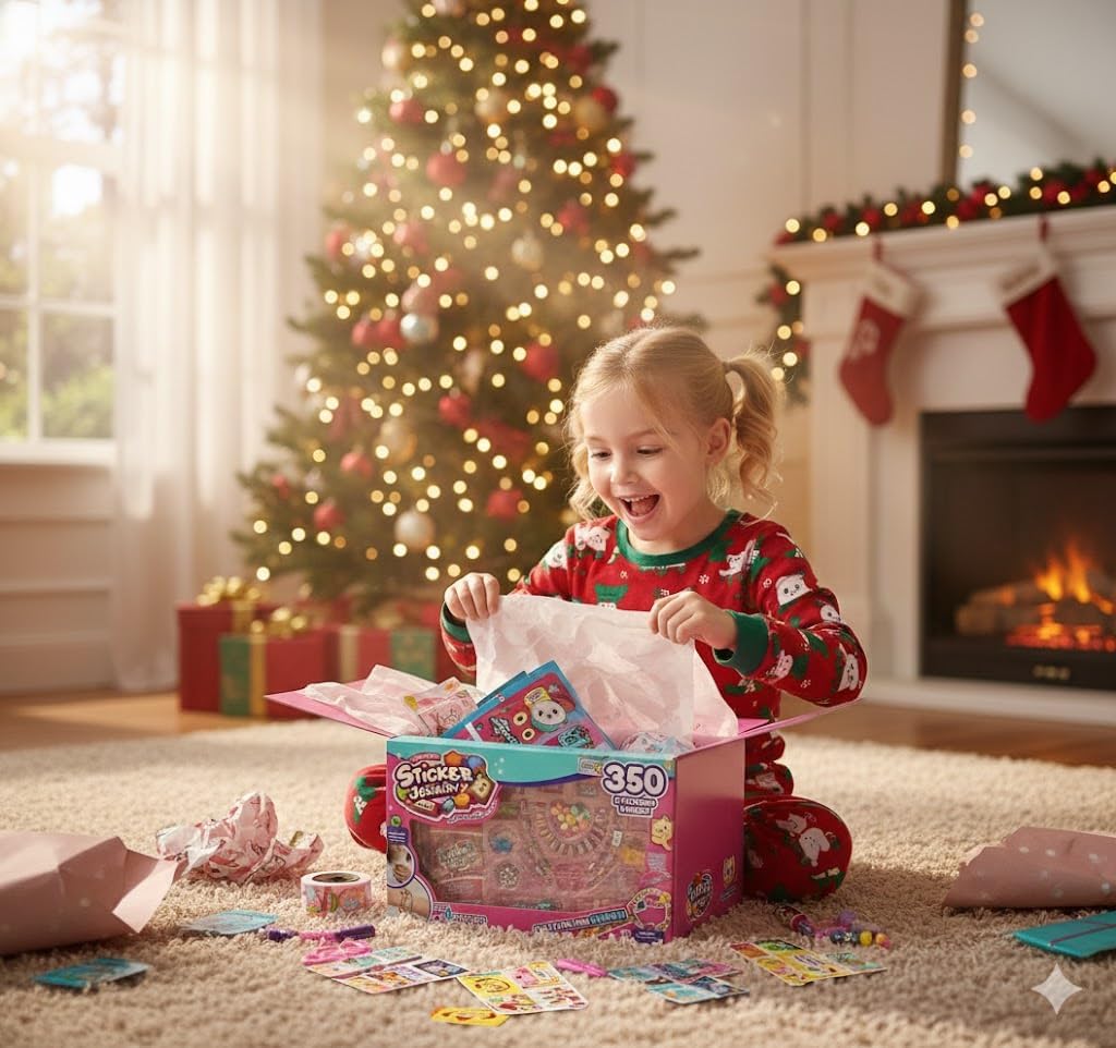 ROHSCE Ultimate Sticker Bracelet Maker Bundle: 35-Roll Jewelry Craft Kit & Mystery Holographic Pack | 430+ Reusable Stickers, Beads, Charms & Collector Book | DIY Arts & Crafts Gift for Girls