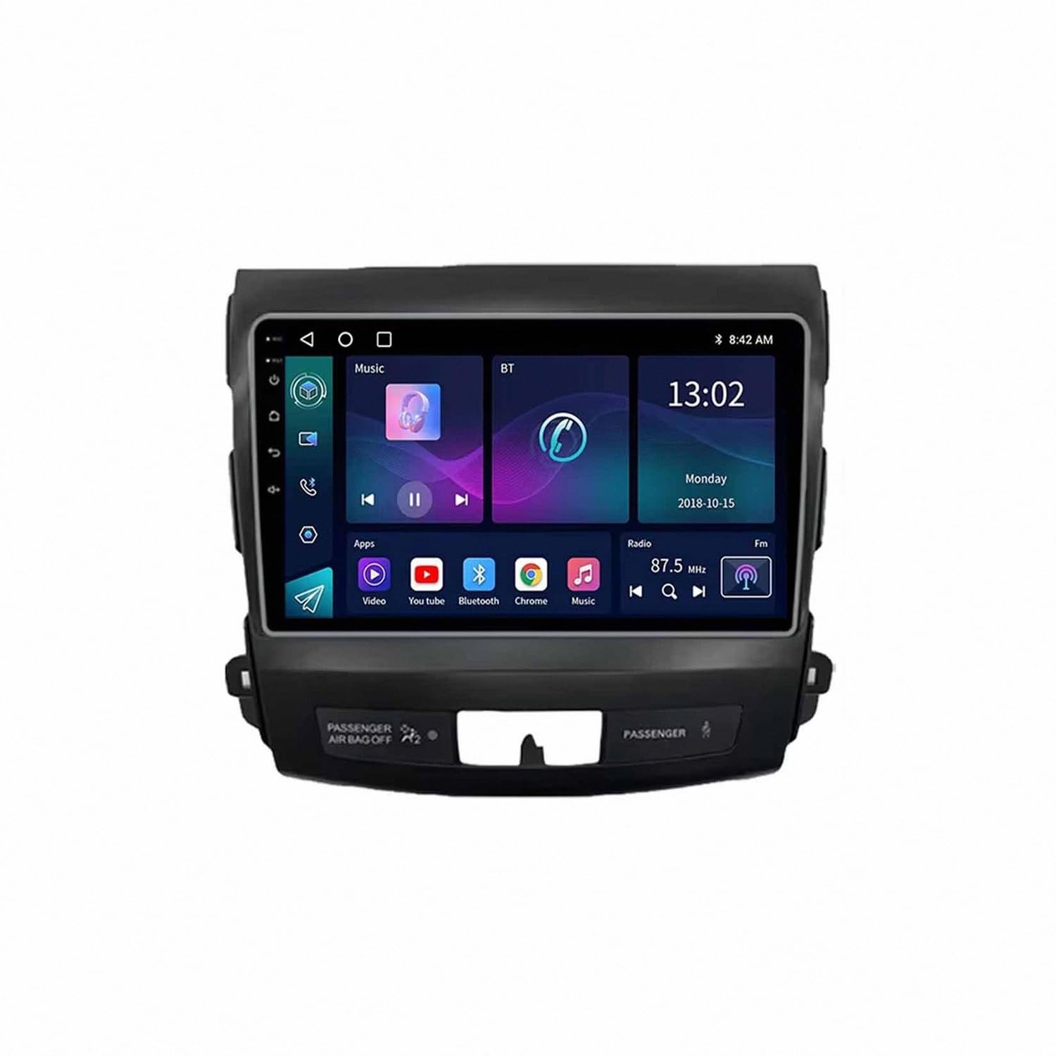 Car Radio dla Mitsubishi Outlander 2006-2013 Android 15 9 Inch Car Navigation Rear View Camera For, 8 Core 8G+128G