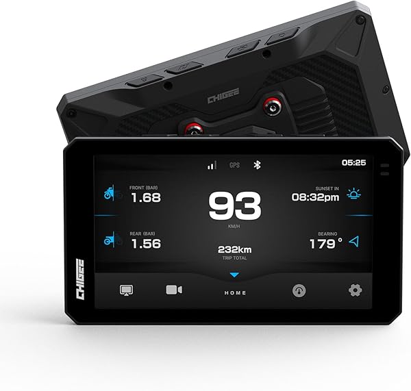 CHIGEE AIO-6 LTE 4G Motorcycle GPS Navigation with 6 inch Display, Smart Geo-Fence Security,SOS,2000nits,Motorcycle Moto Carplay Android Auto, Real-Time alerts, Electronic Fence, IP69 Waterproof - 1