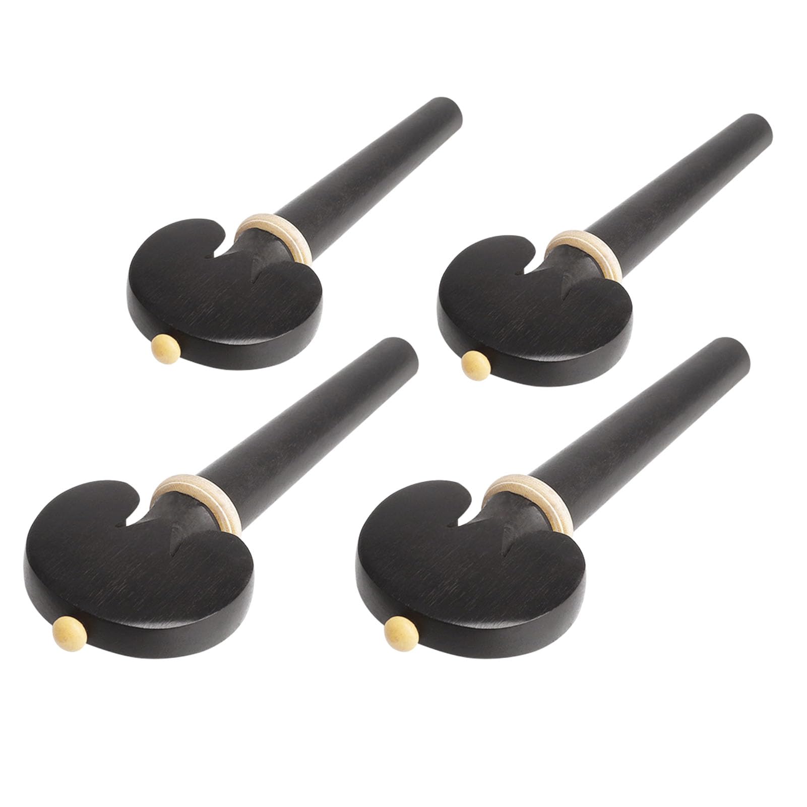 Kołki do strojenia wiolonczeli Gładka, precyzyjna regulacja Ebony Wood Orchestral Strings Akcesoria Części 4 szt. Zestaw dla profesjonalnych muzyków i studentów Wysokiej jakości