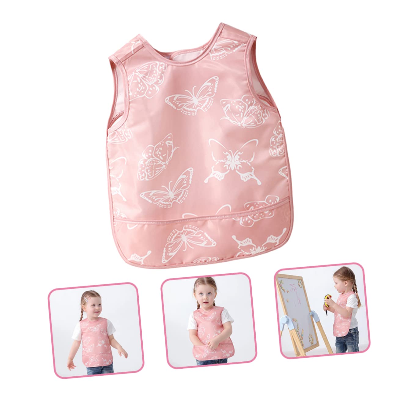 Toyvian 5 Pezzi Bambino Che Mangia Bavaglino Estate Abiti Lavoro Vernice Grembiule Grembiule Del Bambino Per Bambini Bambini Pittura In Poliestere
