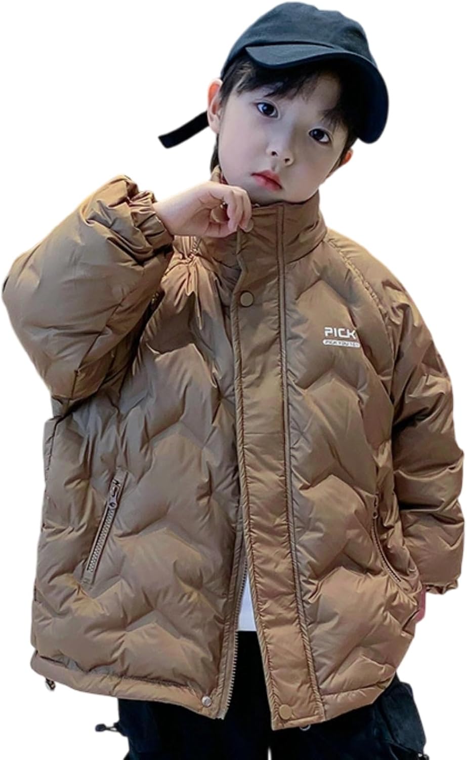 [OUBINEWER] 子供服 ダウンジャケット ボーイズ ジュニア アウター 厚手 ゆったり アウトドア 立ち襟 スポーツ 軽量