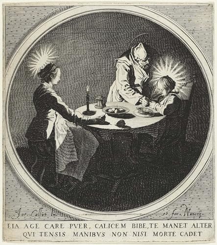 Peinture sur toile Jacques Callot Le Bénédicité - Impression tableau 60x90cm