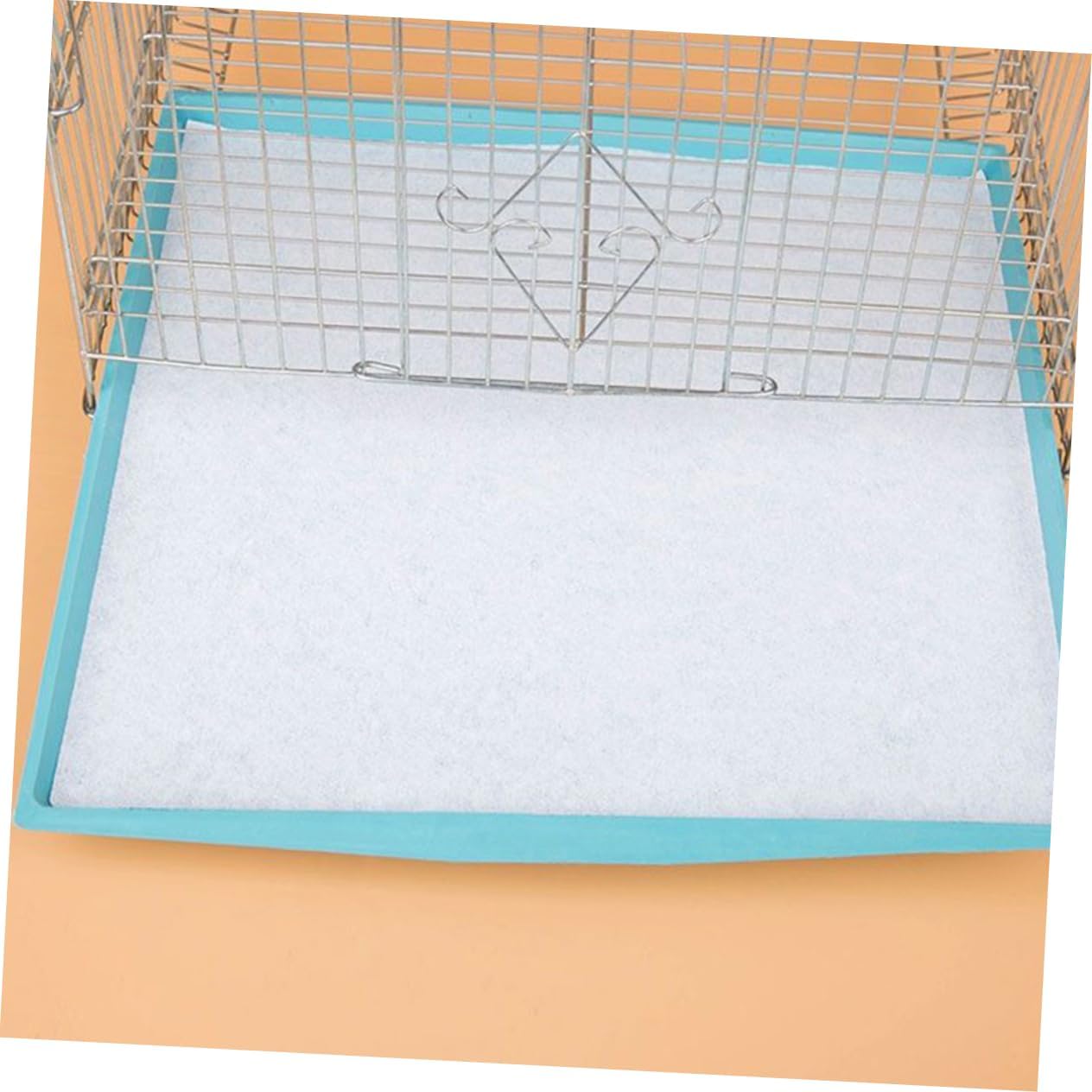Sosoport 100pcs Disposable Bird Cage Liners Absorbent Thick Paper Bedding for Parrot Cage Versatile Fit for Various Bird Paper Liners
