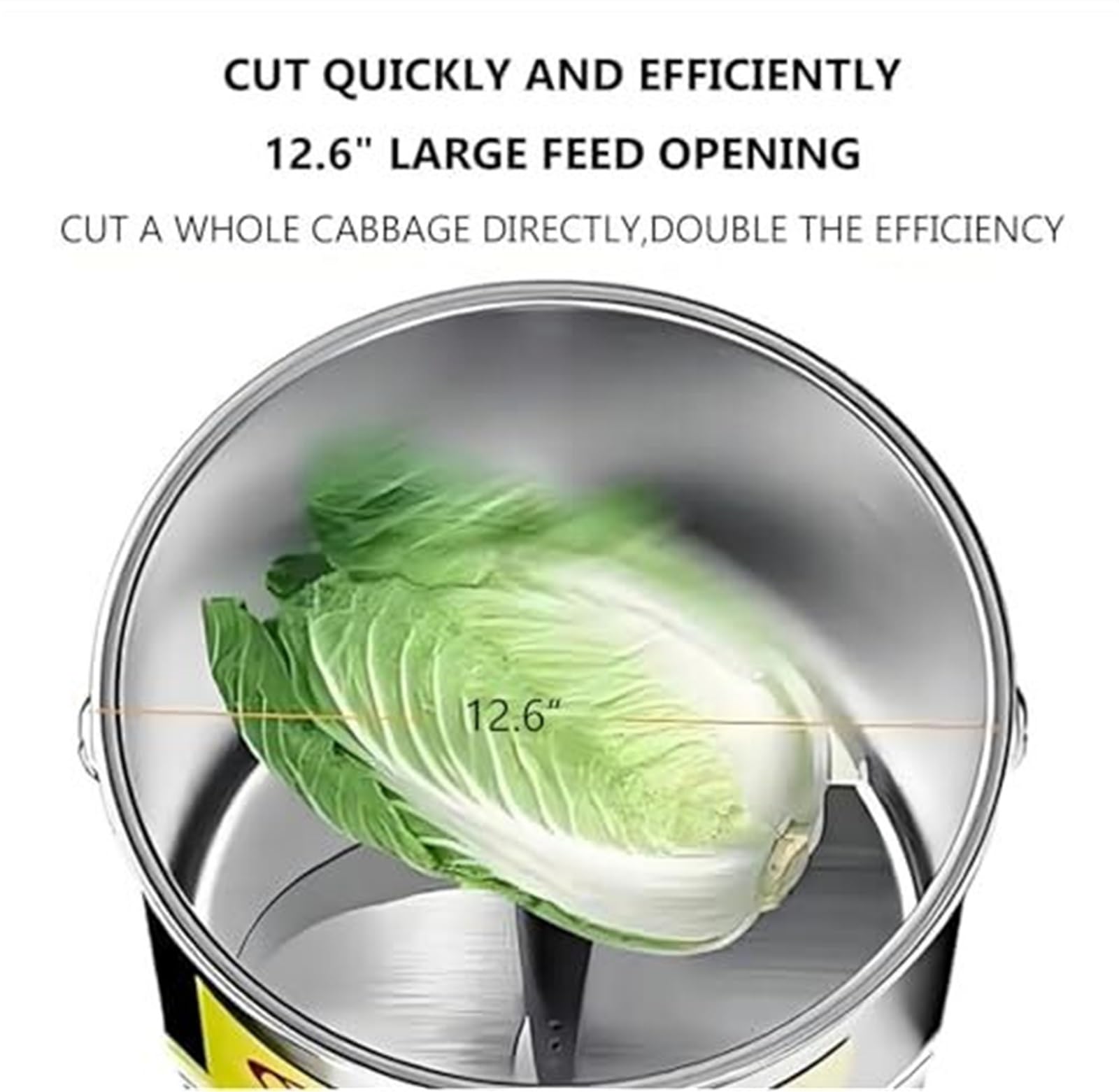 Procesador de Alimentos Comercial de 1800 W, Picador eléctrico de Verduras de Acero Inoxidable de Alta Resistencia con 4 Cuchillas para el procesamiento de Alimentos para Aves de Corral.