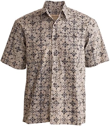 Johari WestPurple Dusk Tropical Hawaiian Batik Shirt