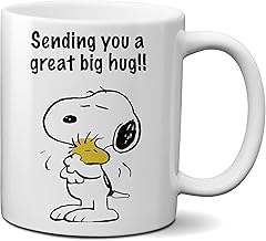 Mugtime (TM) - Peanuts - Snoopy - Sending You a Great Big Hug - Mug Cup Funny Gifts Cute - Ceramic 330ml