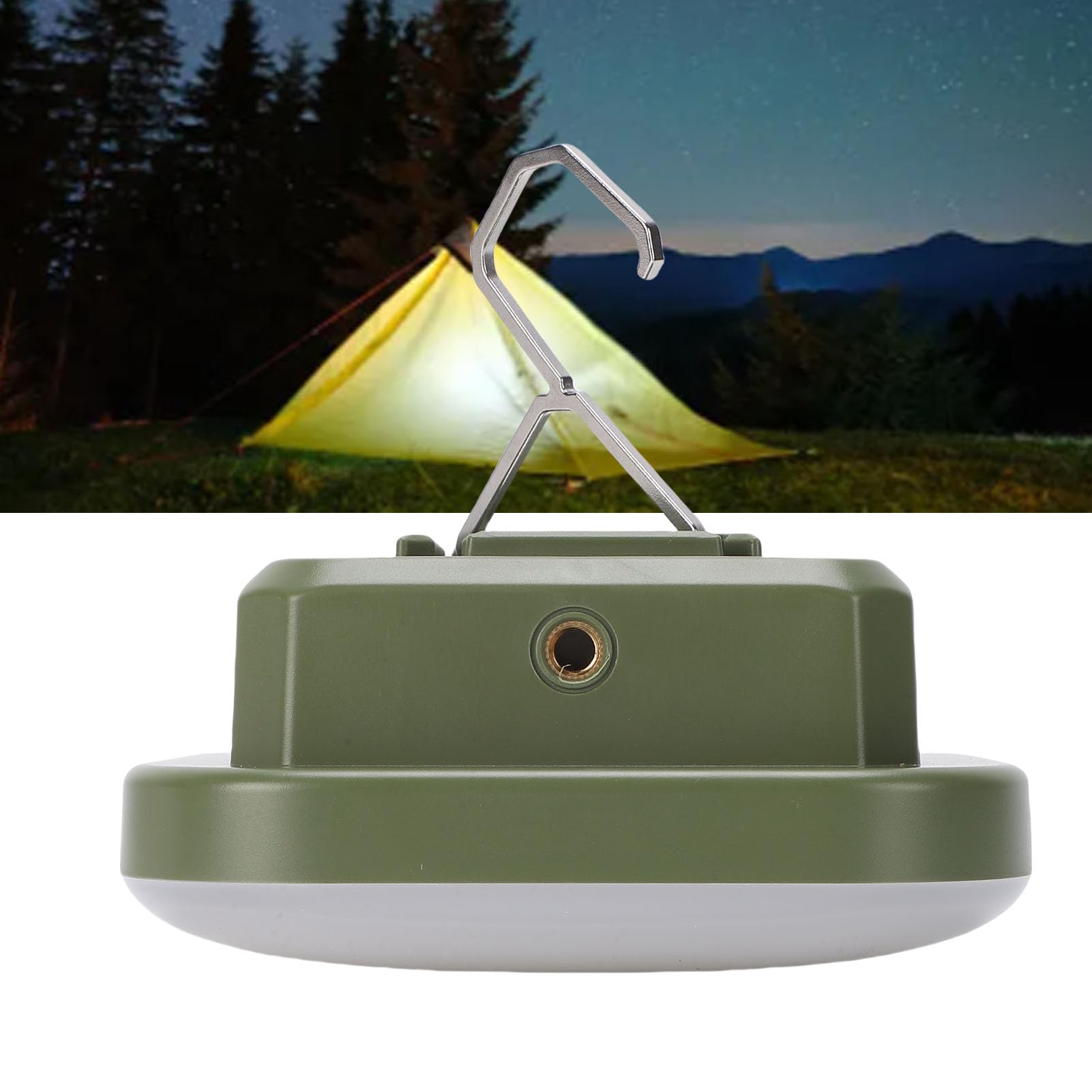 Lanterna da campeggio, ricaricabile, 9000 mAh, LED, con base magnetica, per campeggio, escursionismo, pesca
