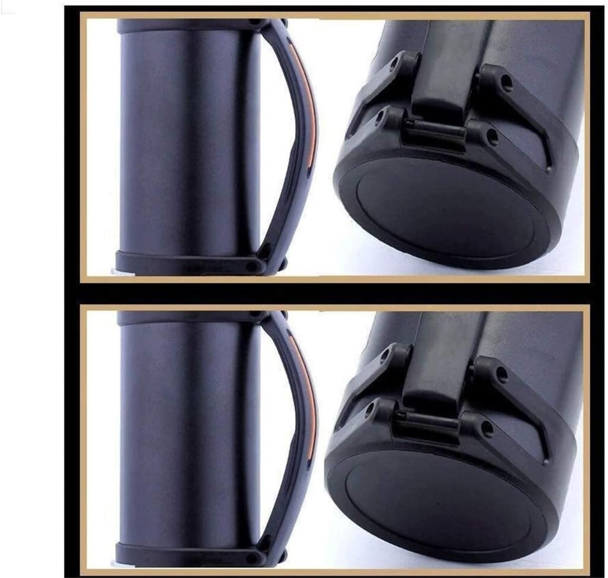Borracce Sportive, Tazza Da Viaggio Thermos Tazza Da Caffè Thermos Da Campeggio Sottovuoto Con Coperchio Thermos In Acciaio Inossidabile Borraccia Termiche Sportiva(Black)