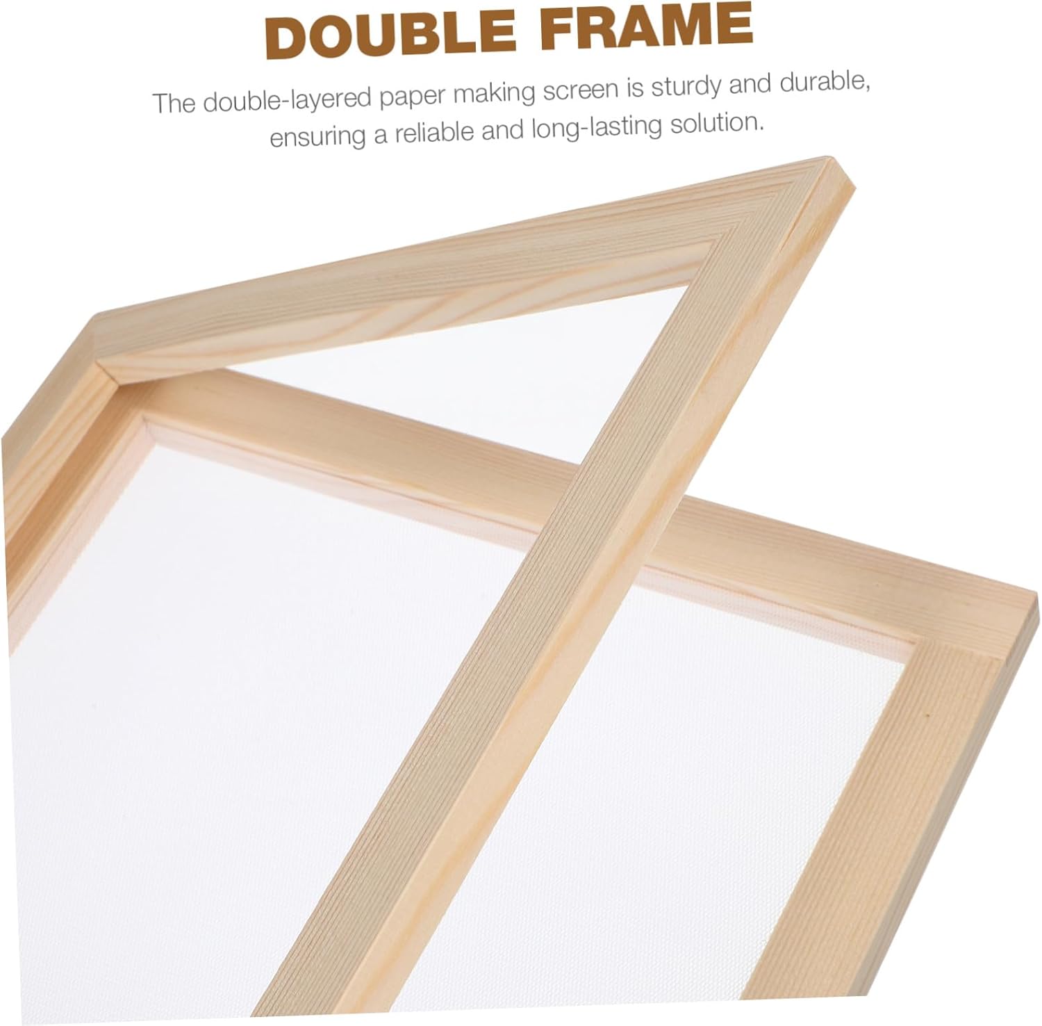 3pcs Wooden Paper Making Screens DIY Paper Crafting Frame Screen for Crafts