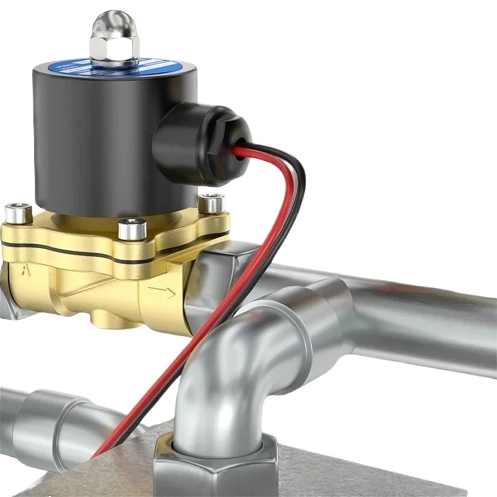 Électrovanne fermée 12V pour stopper automatiquement les fuites d'eau
