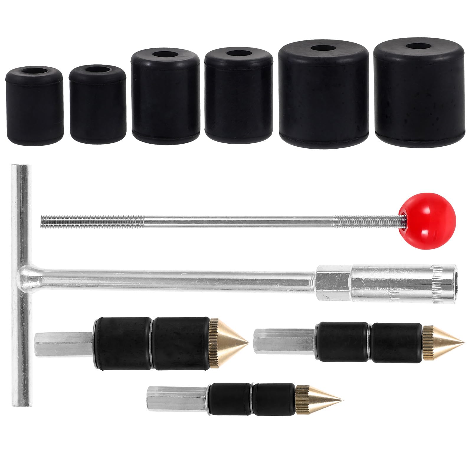 Reparar tuberías de fontanería en el baño con el juego multifuncional UPKOCH de goma