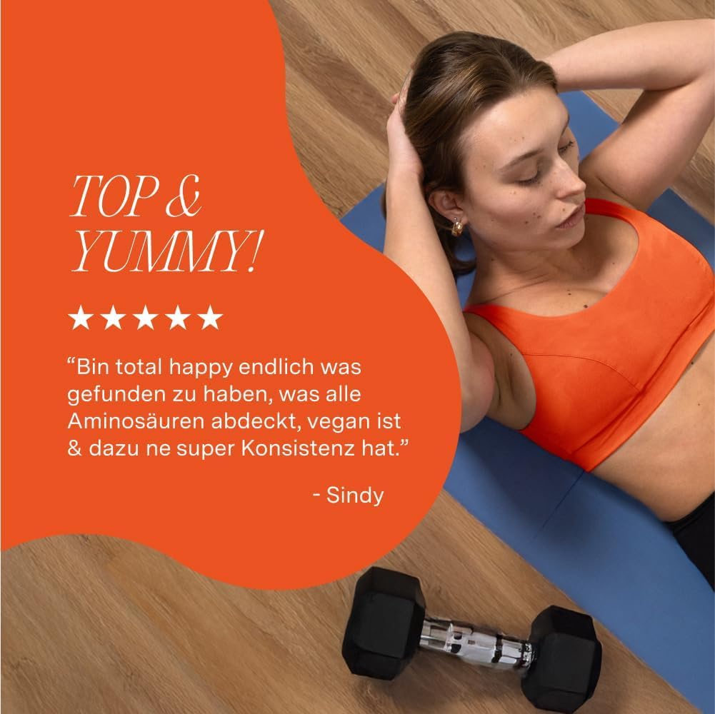 nu3 vegan Protein 3K Vanille 1 kg - Protein-Powder, pflanzlich, laktosefrei, ohne Soja, zuckerarm, gelatinefrei, aspartamfrei, cremig, Eiweißpulver für Muskelaufbau, Training & Alltag - 3x1000 g