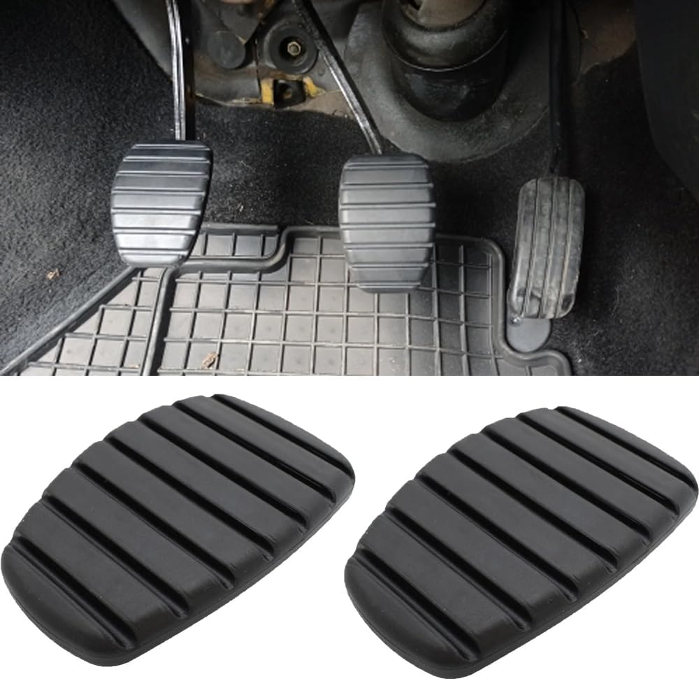Brake Pedal Brake Clutch Pedal Pads for Twingo 1998-2008, 1 Pair Rubber Pad Cover Car Foot Pedals Covers Replacement
