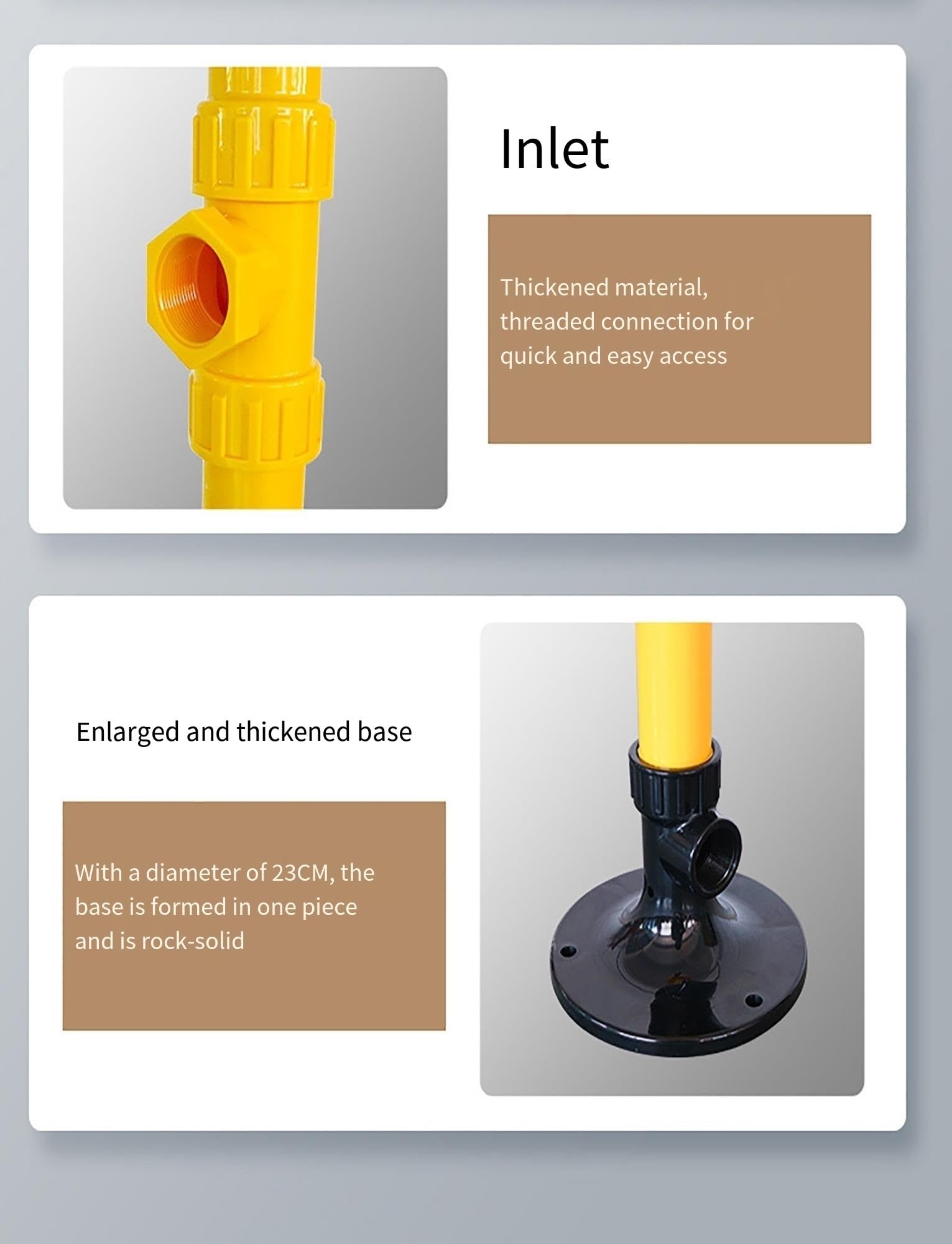 Estación lavaojos de Emergencia, Ducha combinada con Pedal, Acero Inoxidable 304 con Revestimiento ABS, para Seguridad en Laboratorios industriales y Exteriores.