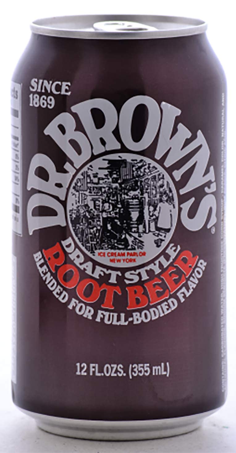 Dr. Browns Soda (18 Pack): 6 Black Cherry, 6 Root Beer, 6 Cream Soda 12oz cans