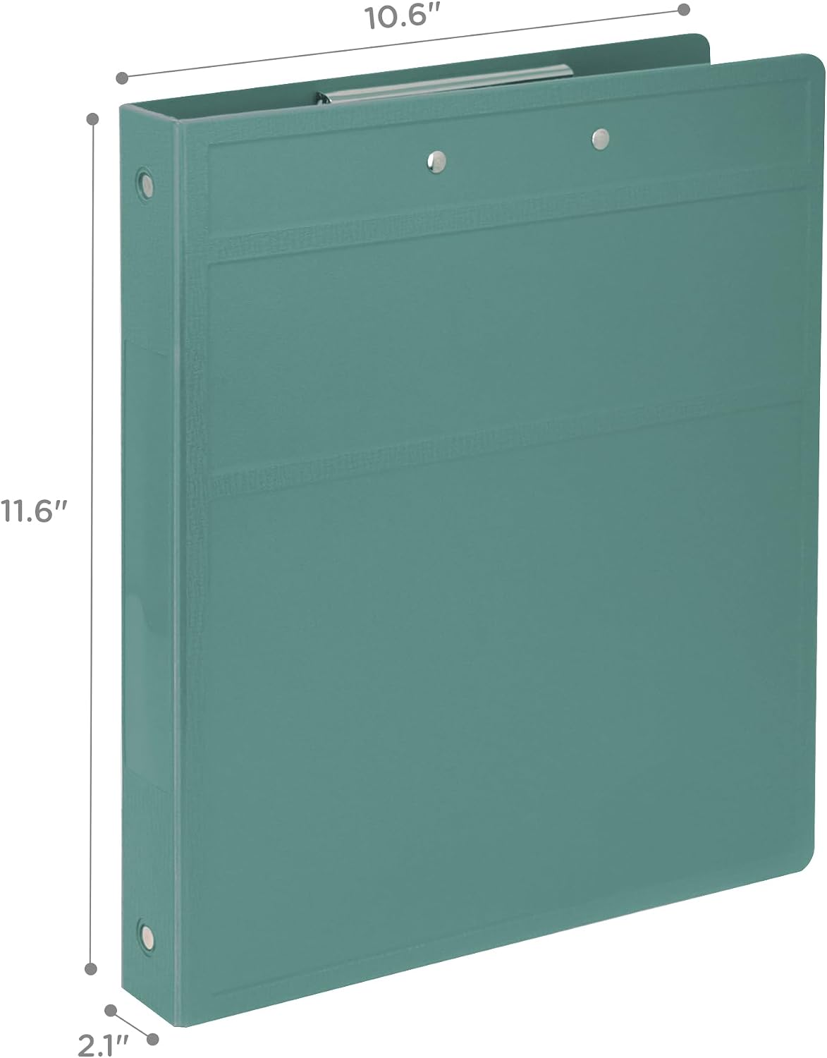 Carstens Heavy Duty Book Style Clipboard with Cover, 2 Clips – Mint