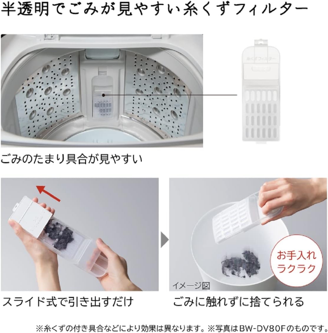 Lint filter and cleaning process