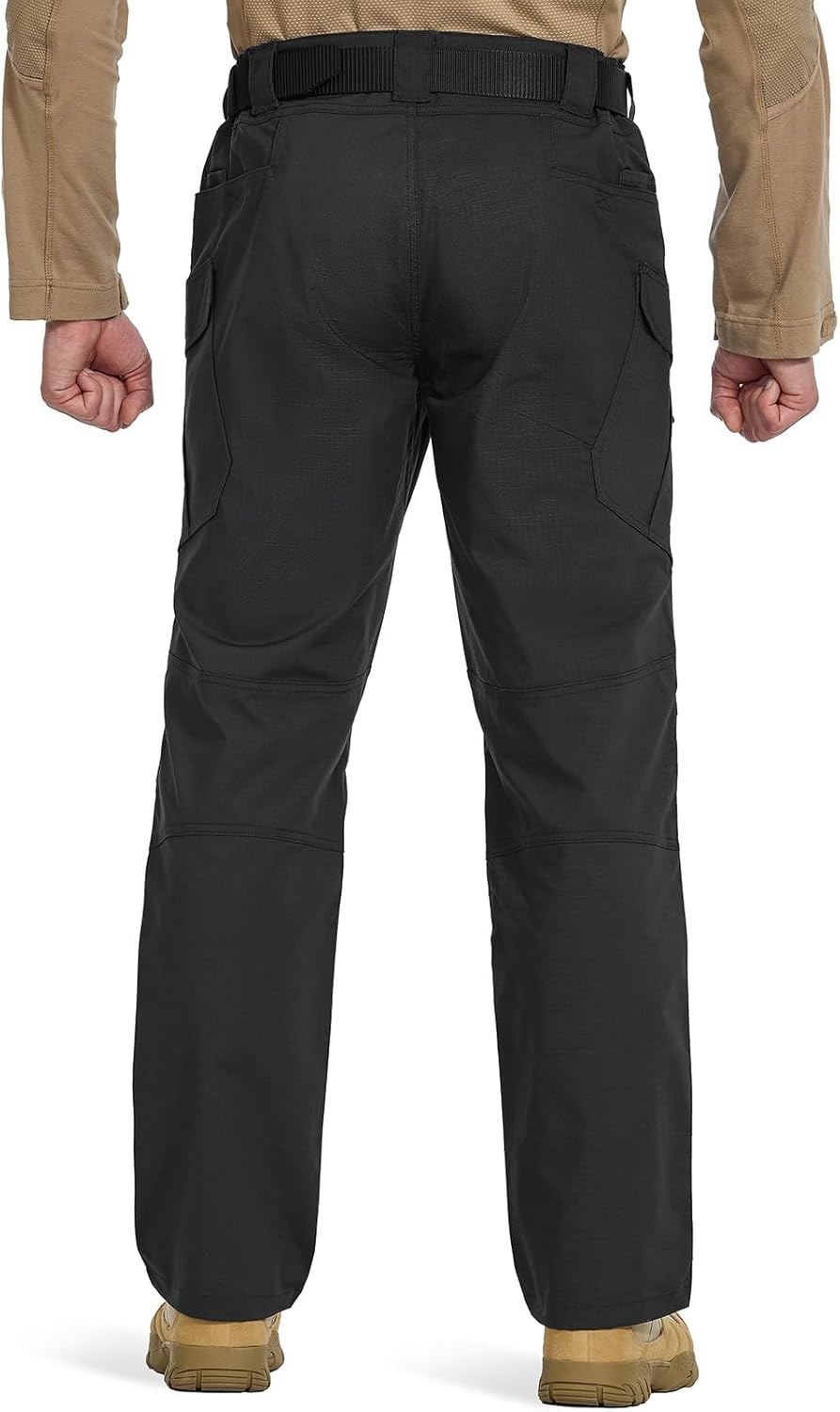 Men's Stretch Tactical Pants Water Resistant Outdoor Cargo Pants Lightweight Ripstop EDC Hiking Work Pants - Image 3