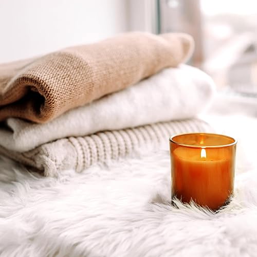 Miniatura 64 de Tarros de vela gruesos de 8 onzas para hacer velas, 15 unidades, tarros vacíos transparentes con tapas de madera para hacer velas, contenedor