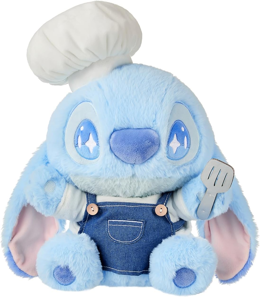 MINISO Disney Lilo & Stitch Collection 16" Stitch Stuffed Animal Cute Plush Toy for Boys Girls Women Men Disney Fans Peluches (14‘’ Chef Stitch)
