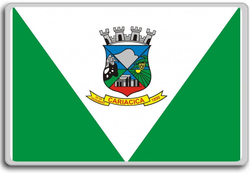 Brazil, Espírito Santo State, Cariacica City flag fridge magnet