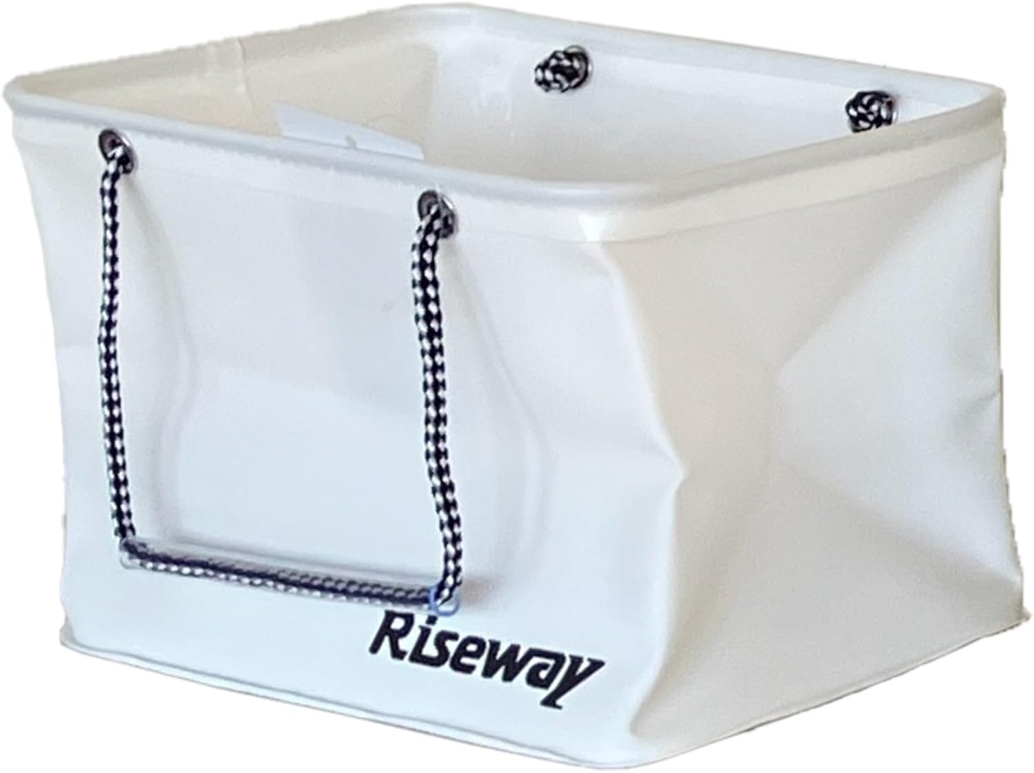 Riseway UEV-044 Surf Fishing Folding Backkan (No Lid), 11.8 inches (30 cm), White