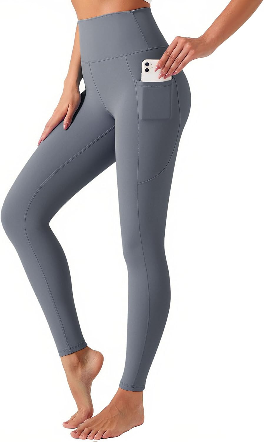 YOYOYOGA Leggings for Women High Waisted Yoga Pants Tummy Control Workout Athletic Leggings with Pockets