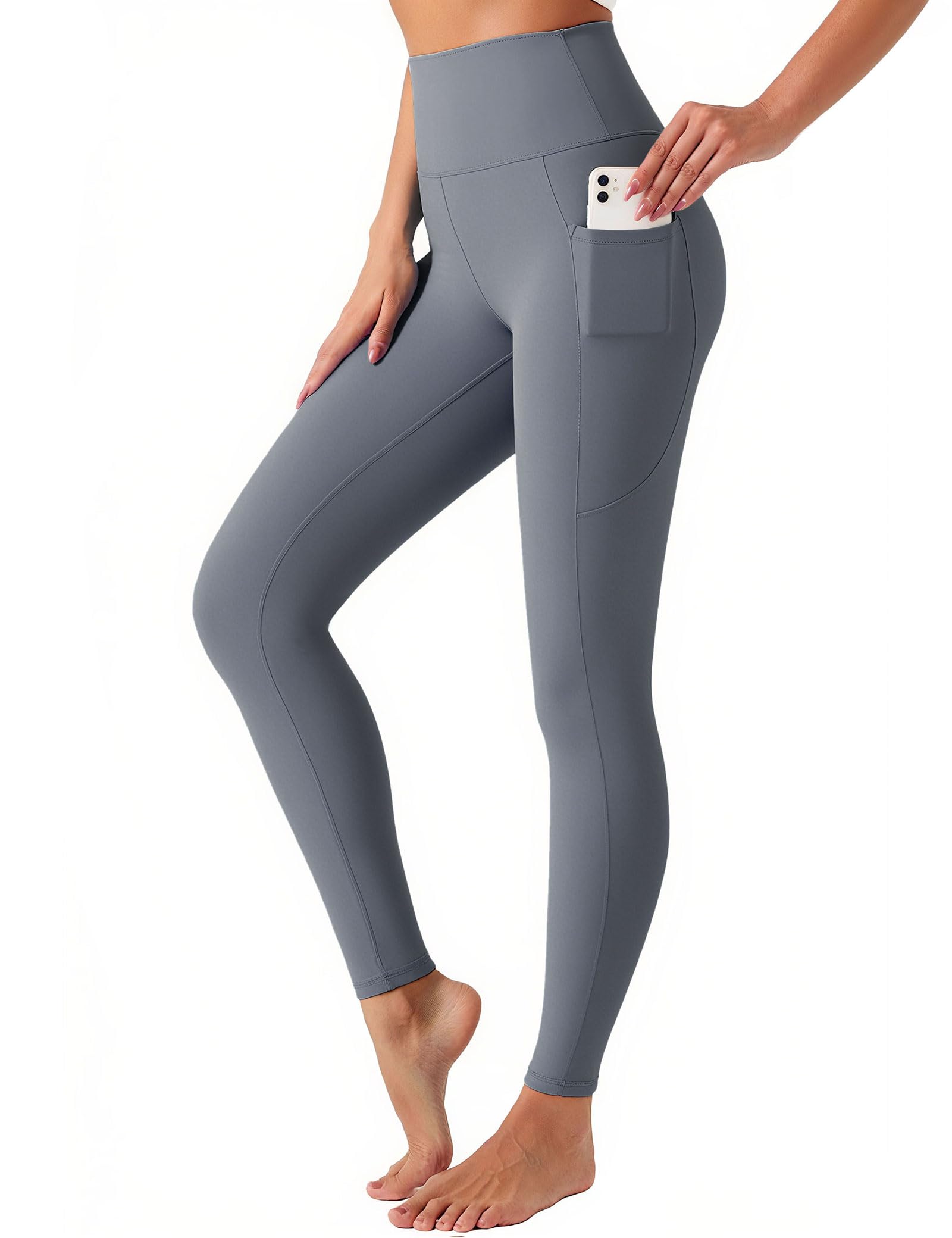 YOYOYOGA Leggings for Women High Waisted Yoga Pants Tummy Control Workout Athletic Leggings with Pockets