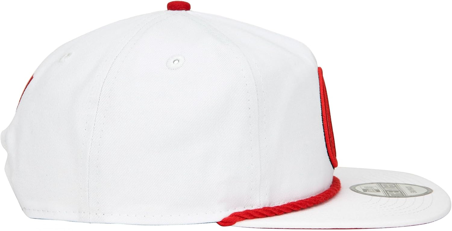 New Era Deadpool Logo White Colorway Adjustable Golfer Rope Hat - Image 4