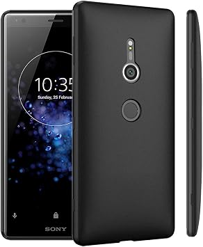Xperia XZ2 Case Xperia SO-03K Case, SOV37 Case, TPU Cover, Good Texture, Thin, Lightweight, Anti-Slip, Anti-Fingerprint, WOEXET Soft Case, Xperia XZ2, Black