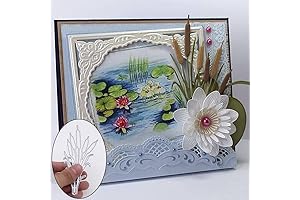 Cattail Bulrush Pattern Metal Cutting Die for Scrapbooking
