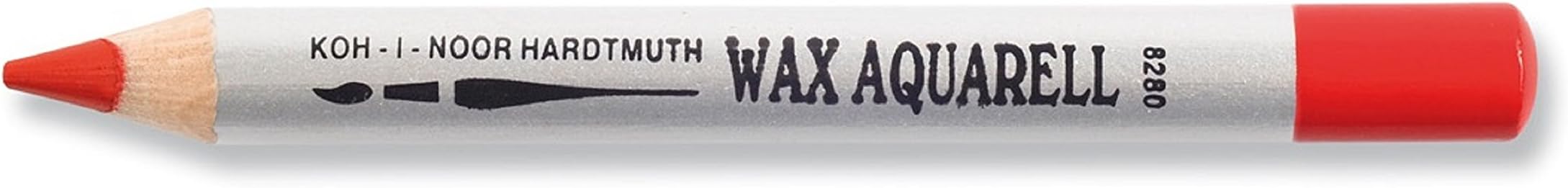 KOH-I-NOOR 8280 Wax Aquarell Coloured Pencil - Pyrrole Red (Box of 4)