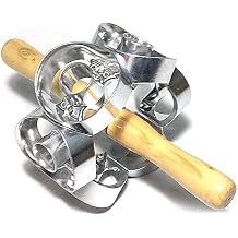Metal Revolving Donut Cutter Maker Mold, Kitchen Tools, Machine Pastry Dough Baking Roller, Aluminum Alloy Revolving Cake, for Cooking