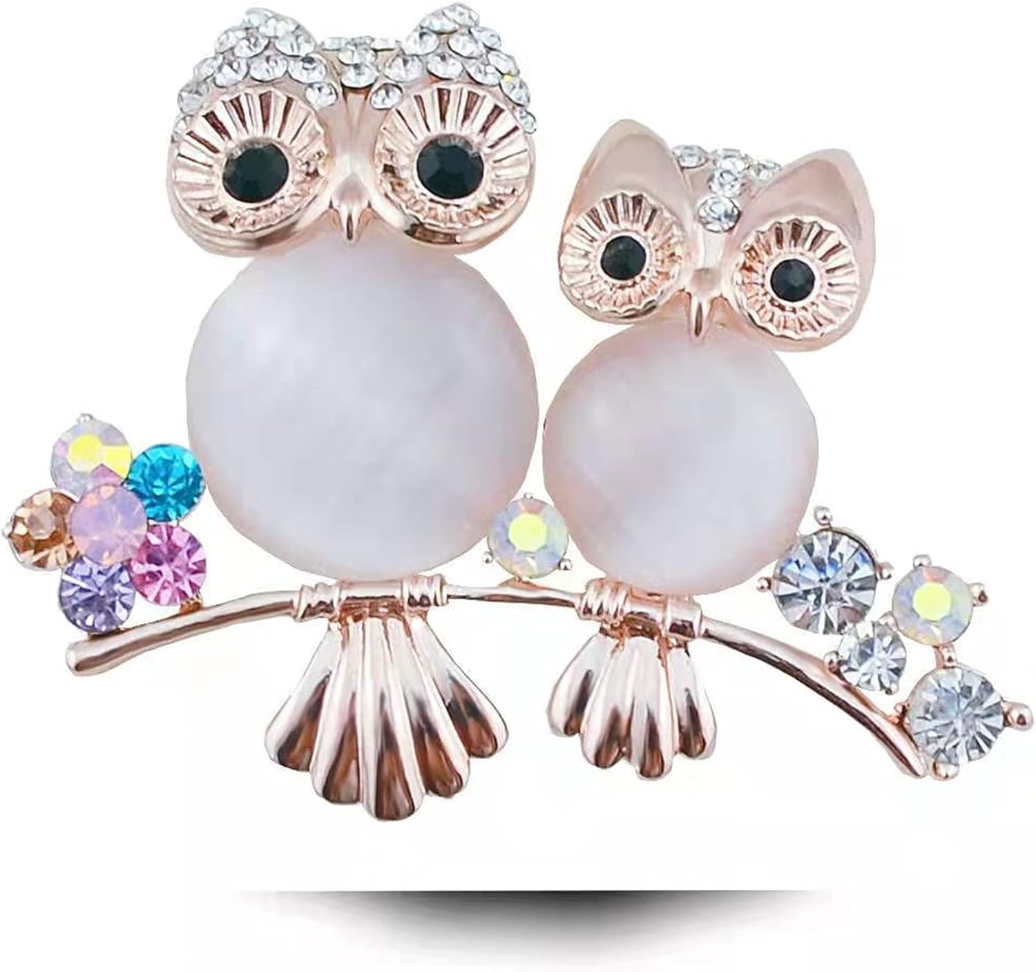 MLEPUS Ladies fashion brooches and pins colorful animal shapes hummingbird owl brooch suitable for female girls jewelry accessories safety pins wedding party gifts (12-NC9B-M0IT): Clothing, Shoes & Jewelry