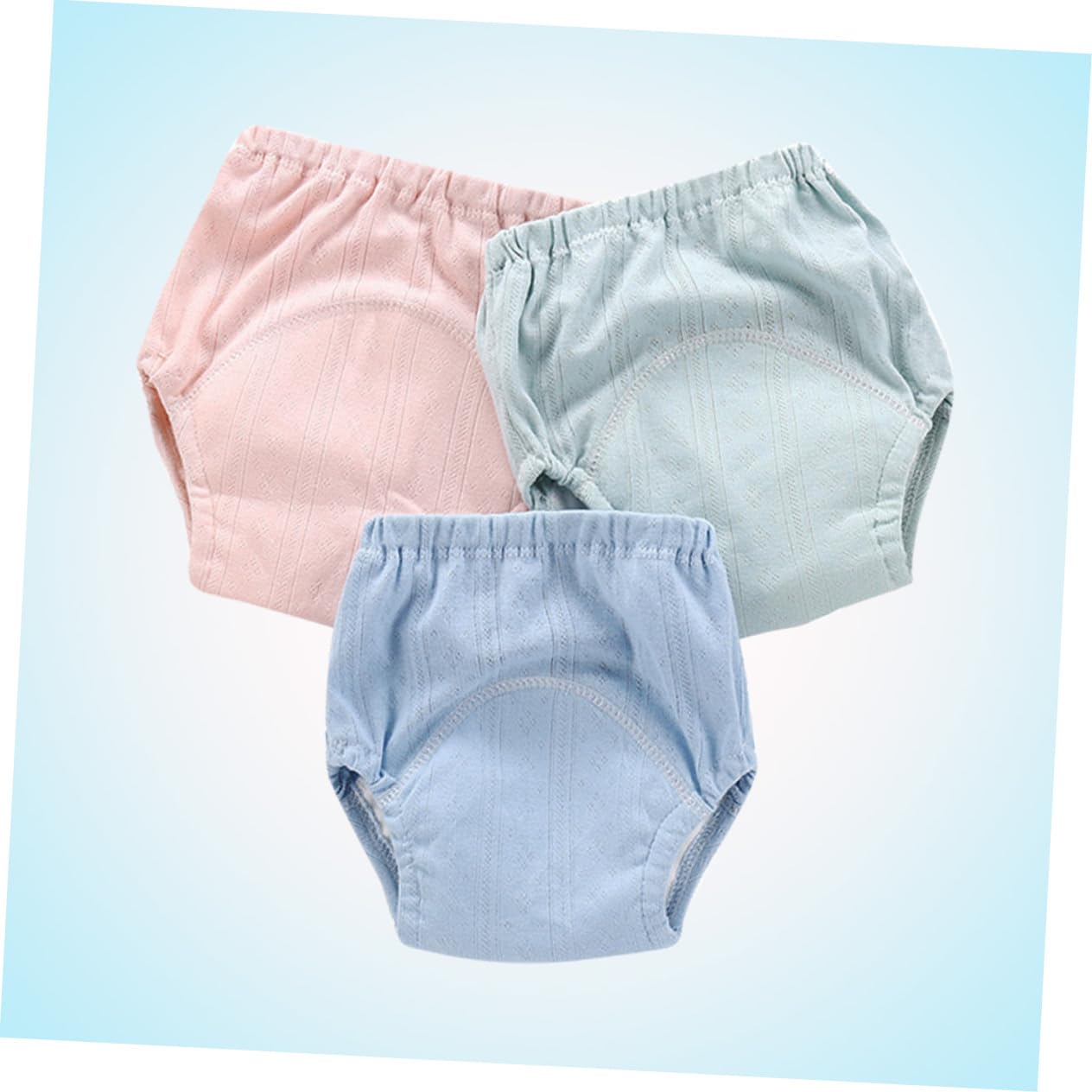 SHOWERORO 2 Sets Baby-trainingshosen 4-lagiges Atmungsaktives Material Wiederverwendbare Höschen Für Jungen/mädchen Gemischte Größen 90 Yards 3 Stück X 2