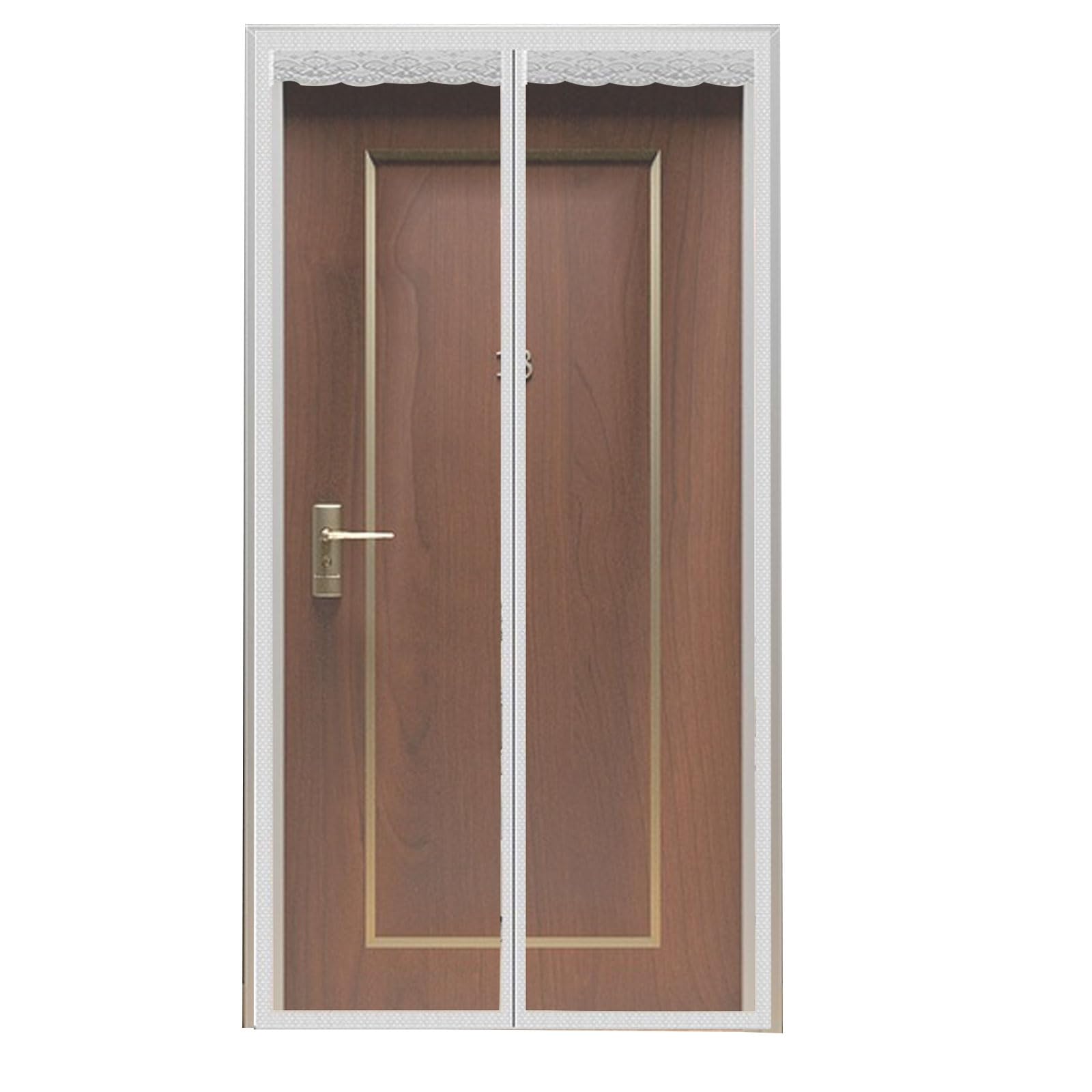 Rideau isolé transparent EVA magnétique, fermeture automatique mains libres pour cloison de porte