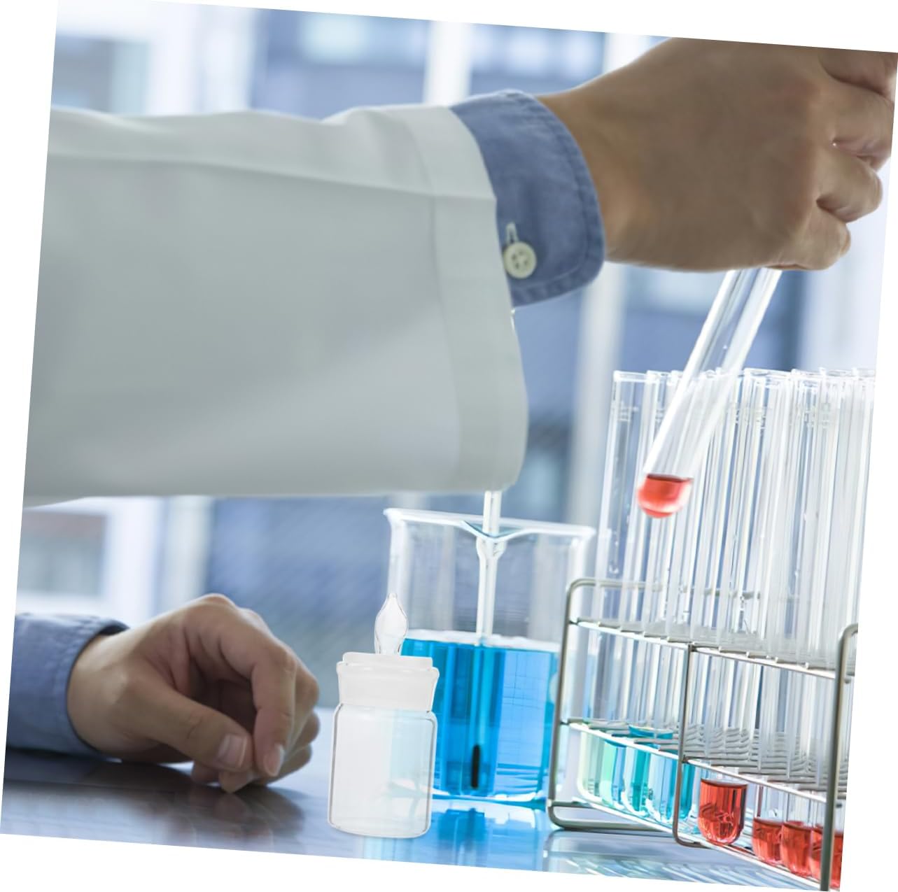 ABOOFAN Laboratory Weighing Bottle Borosilicate Glass Chemistry Tool for Accurate Sample Measurement for Lab Use and Classroom Experiments