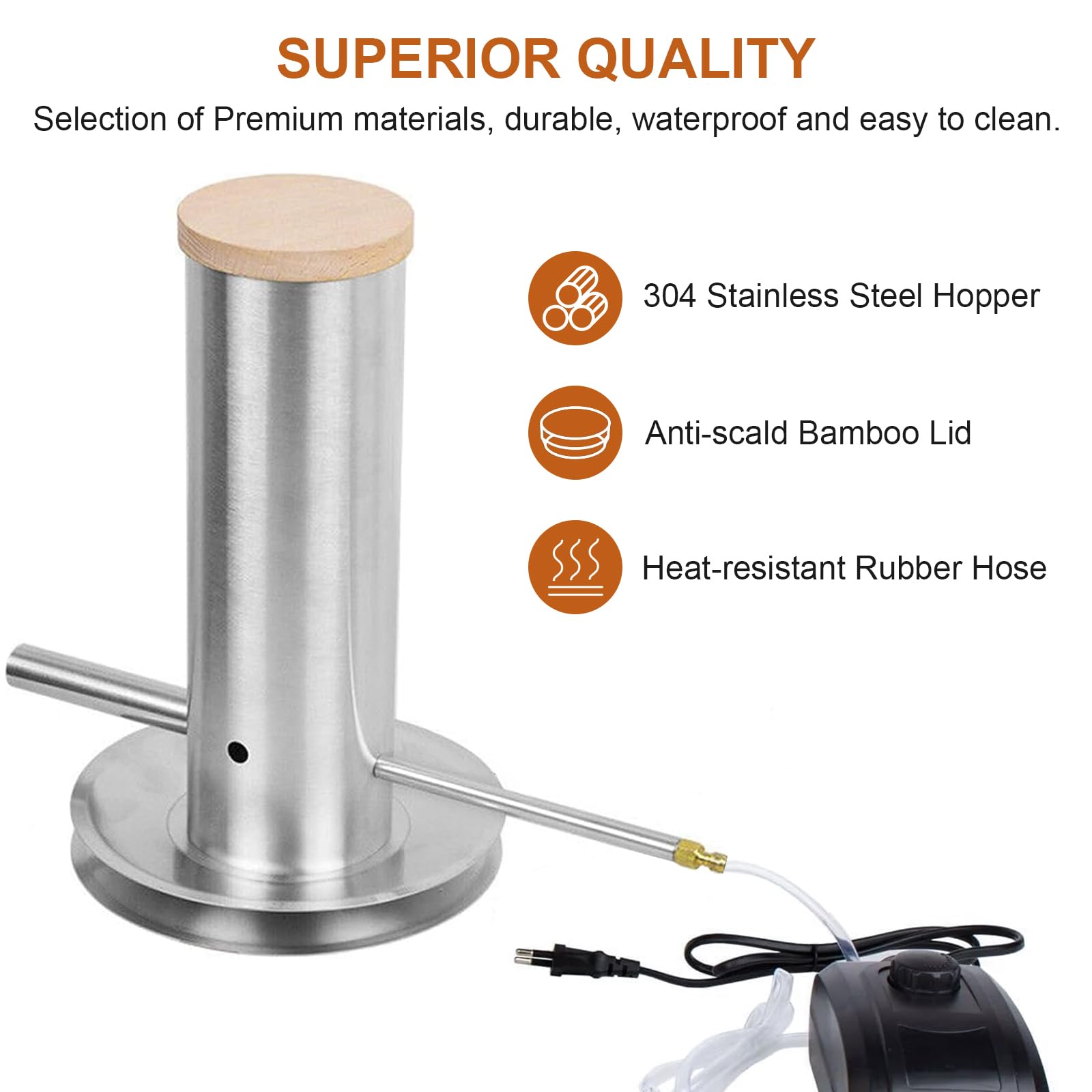 Tubo Per Affumicatura BBQ-Toro Victoria - Acciaio Inox V2A, 5x30 Cm - Per Pellet E Affumicatura A Freddo - Foto 5